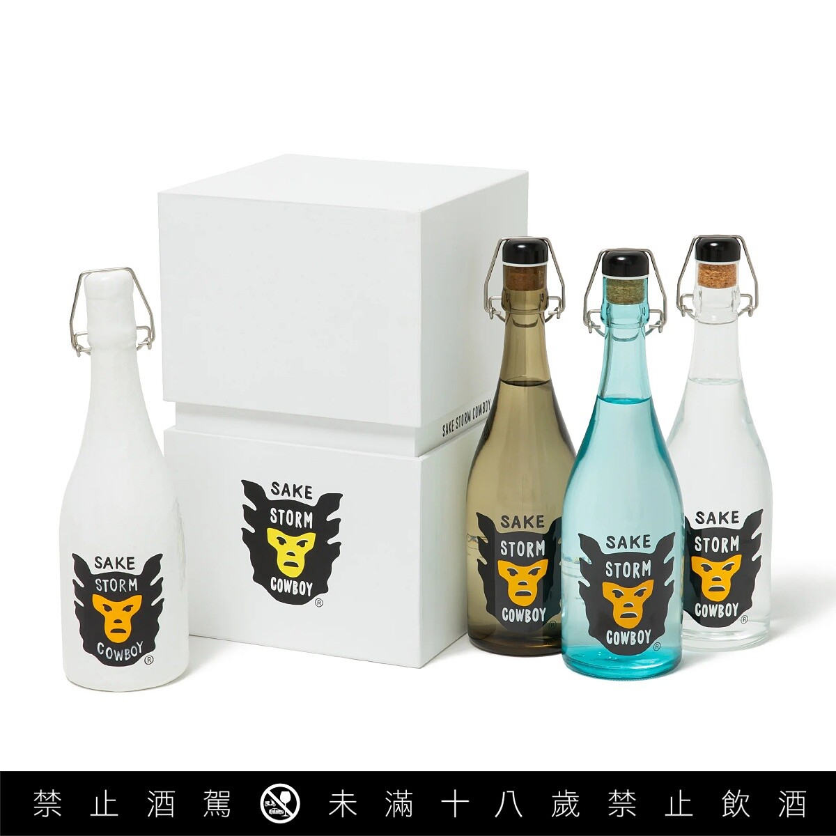 清酒品牌「SAKE STORM COWBOY」，菲董加持清酒瞬間成了潮流好酒。