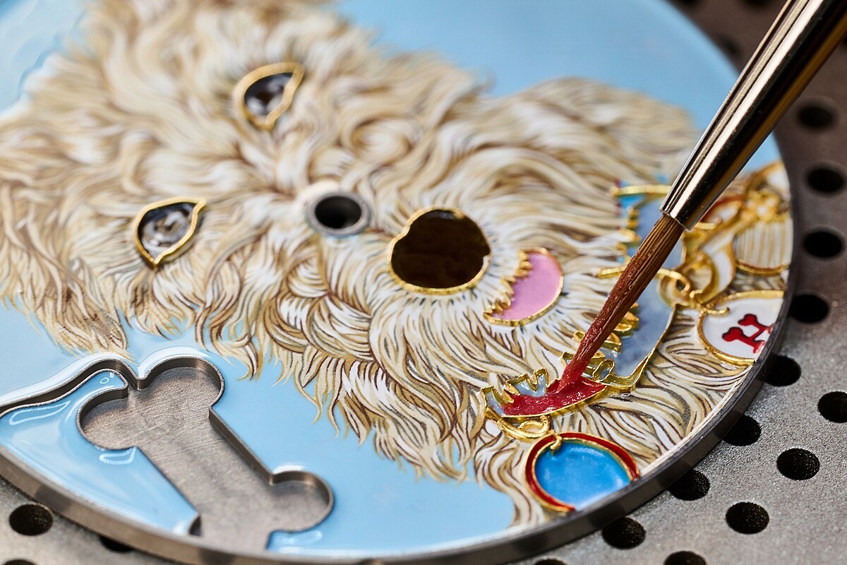 琺瑯工藝錶盤製作過程 ，Arceau Jour de casting 腕錶，愛馬仕