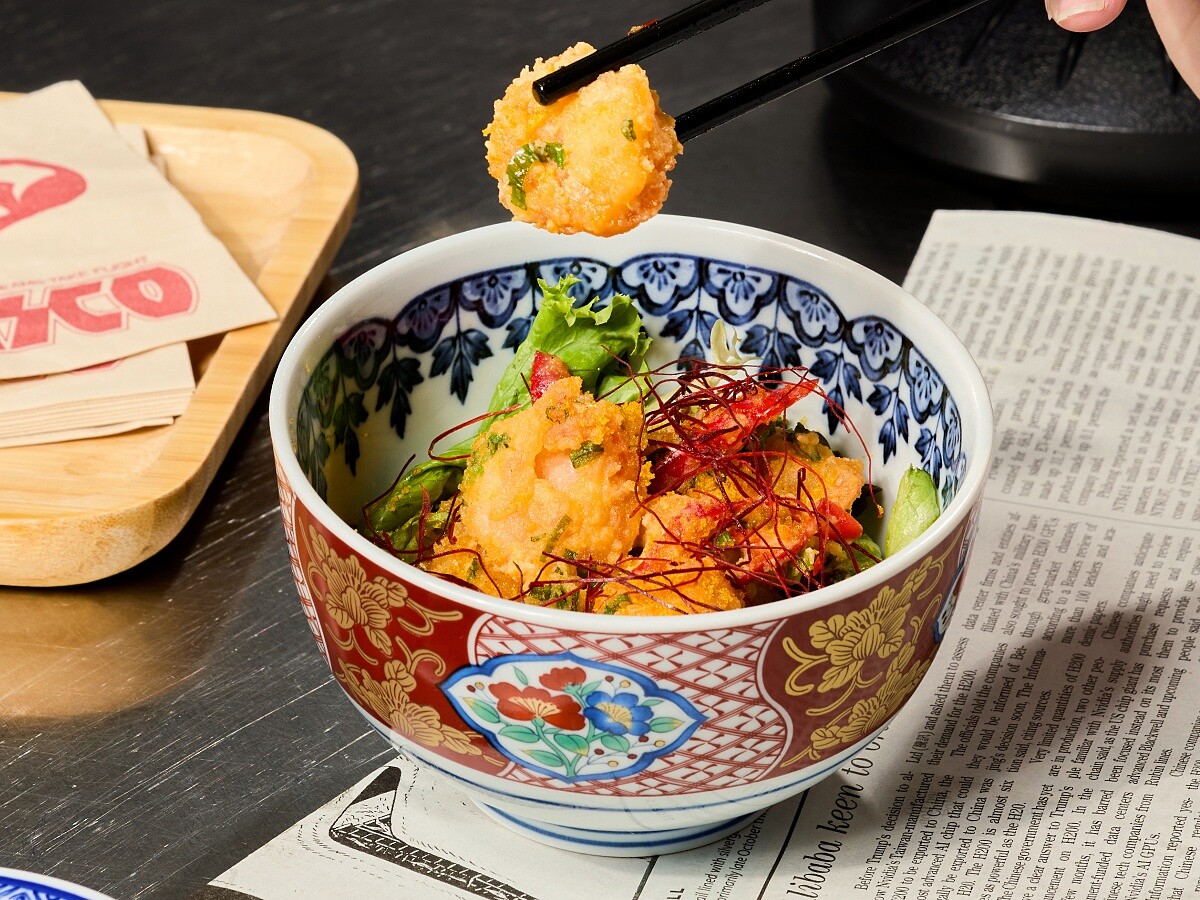 「膳馨｜金沙風暴蝦球」。