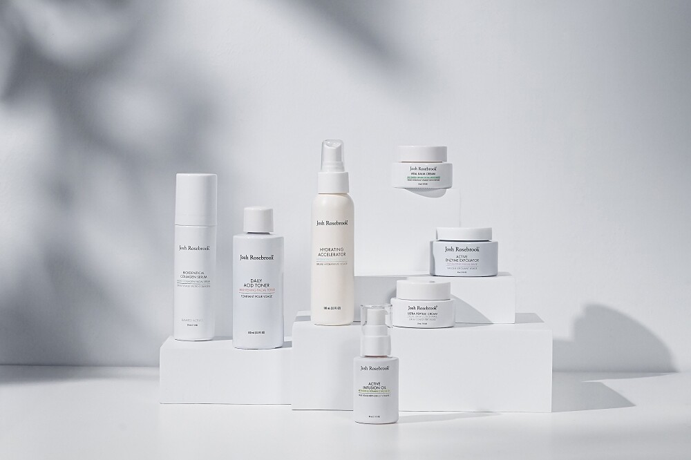 美國加州保養品牌Josh Rosebrook產品情境圖。
