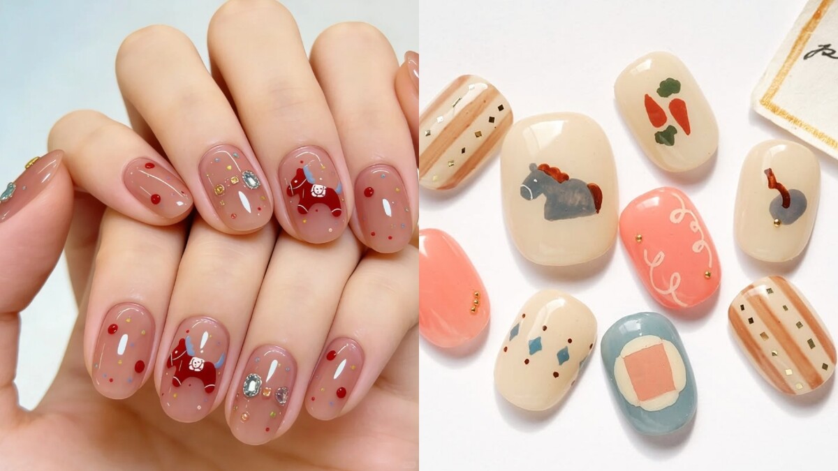 2026馬年美甲20款推薦！喜氣、招財、童趣款全都有，過年開運必做
