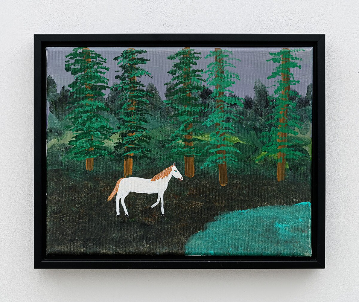Marc_Etherington_Quit_Horsing_Around_2024_Acrylic_on_Canvas_28x35.5cm_framed