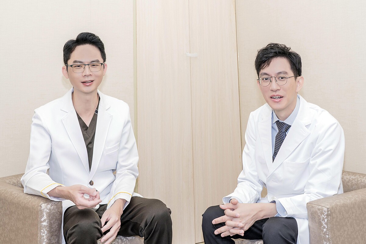 左 : 整形外科陳威臣醫師，右 : 麻醉科蕭斯云醫師