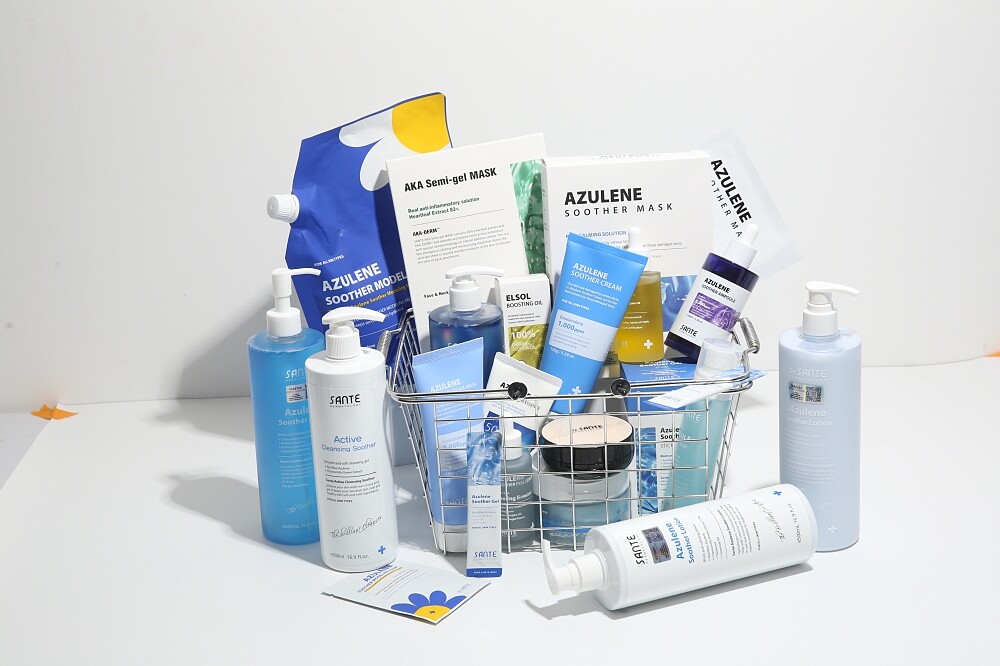 Dr.SANTE韓國善對全產品照。