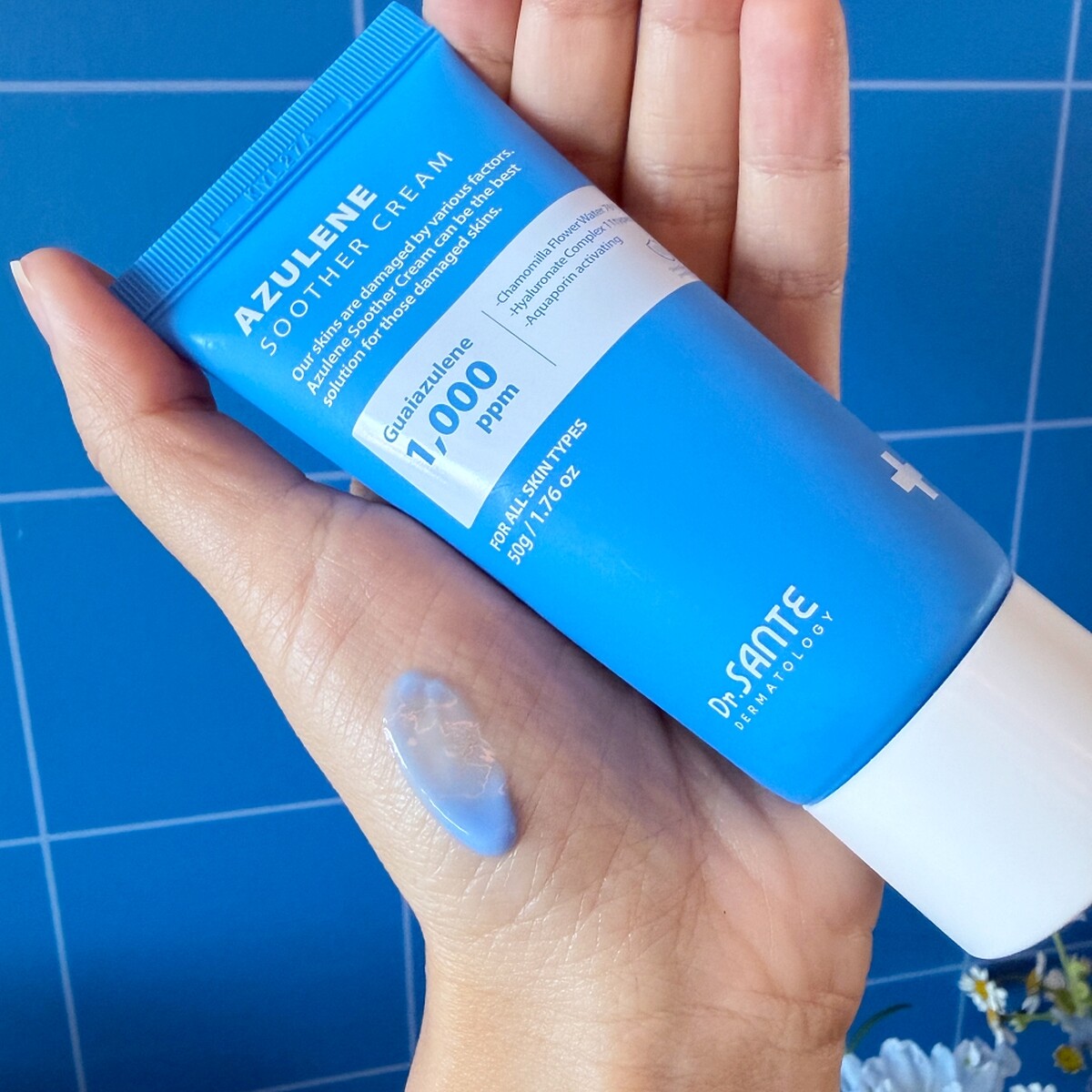 Dr.SANTE善對甘菊藍舒緩修護天藍潤澤霜 50g，NT1,190