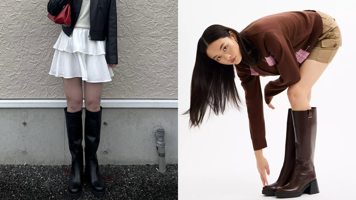 Coach這雙高跟長靴爆紅，不僅能增高修飾價格還超佛！日妞實測走兩萬步也沒問題