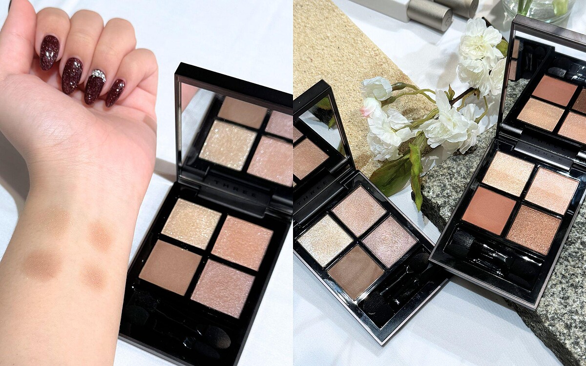 THREE 星紗流光四色眼影盤 #10 GARDEN SPACE，NT2,400