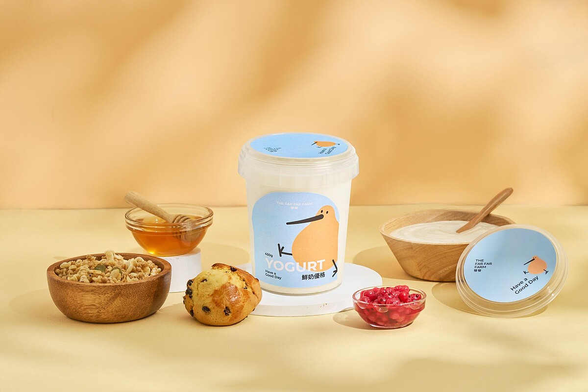 發發鮮奶優格桶（圖片來源／發發提供）