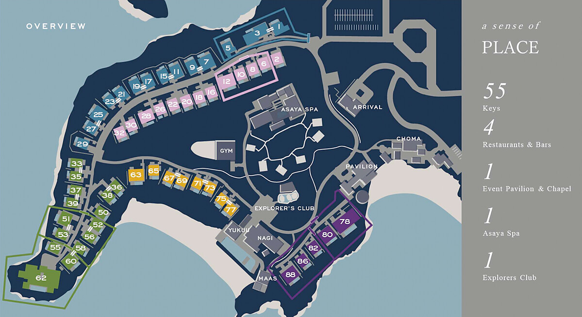 宮古島瑰麗酒店園區地圖