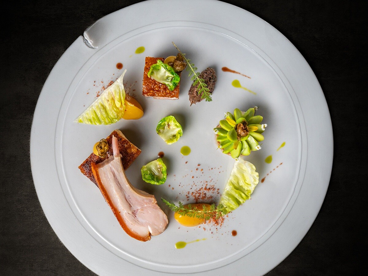 「屏東乳豬｜蕪菁｜毛豆」。