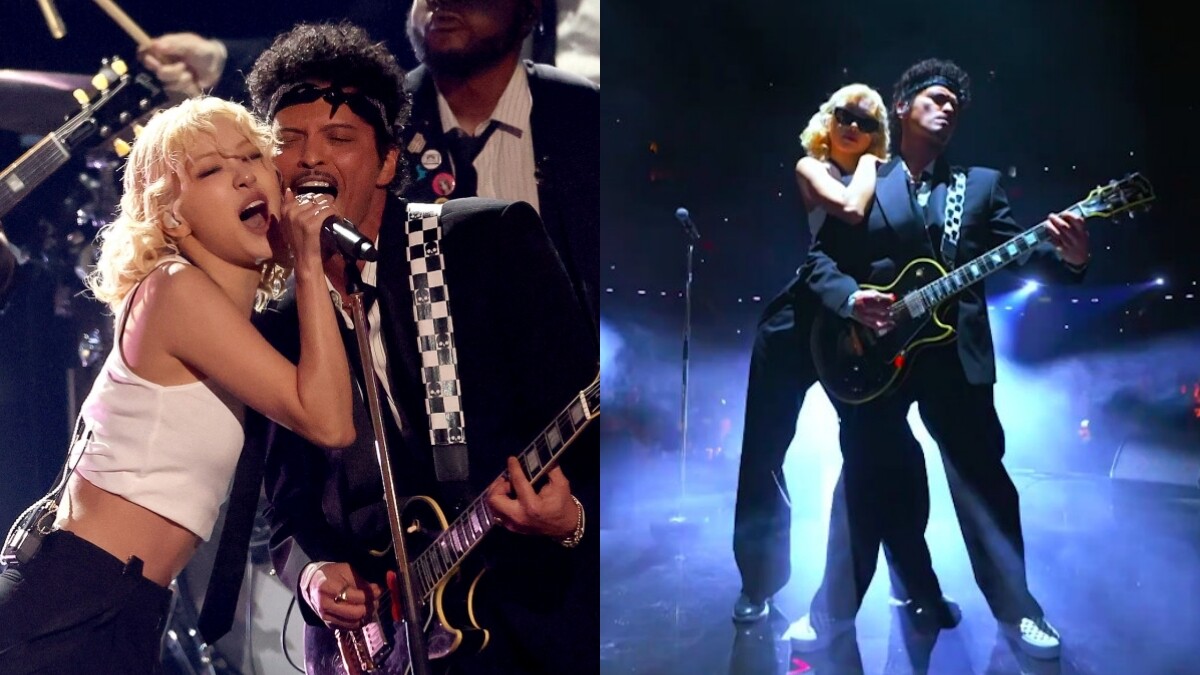 Saint Laurent配平價滑板鞋？Bruno Mars、Rosé的葛萊美〈APT.〉開場，腳上鞋款成亮點