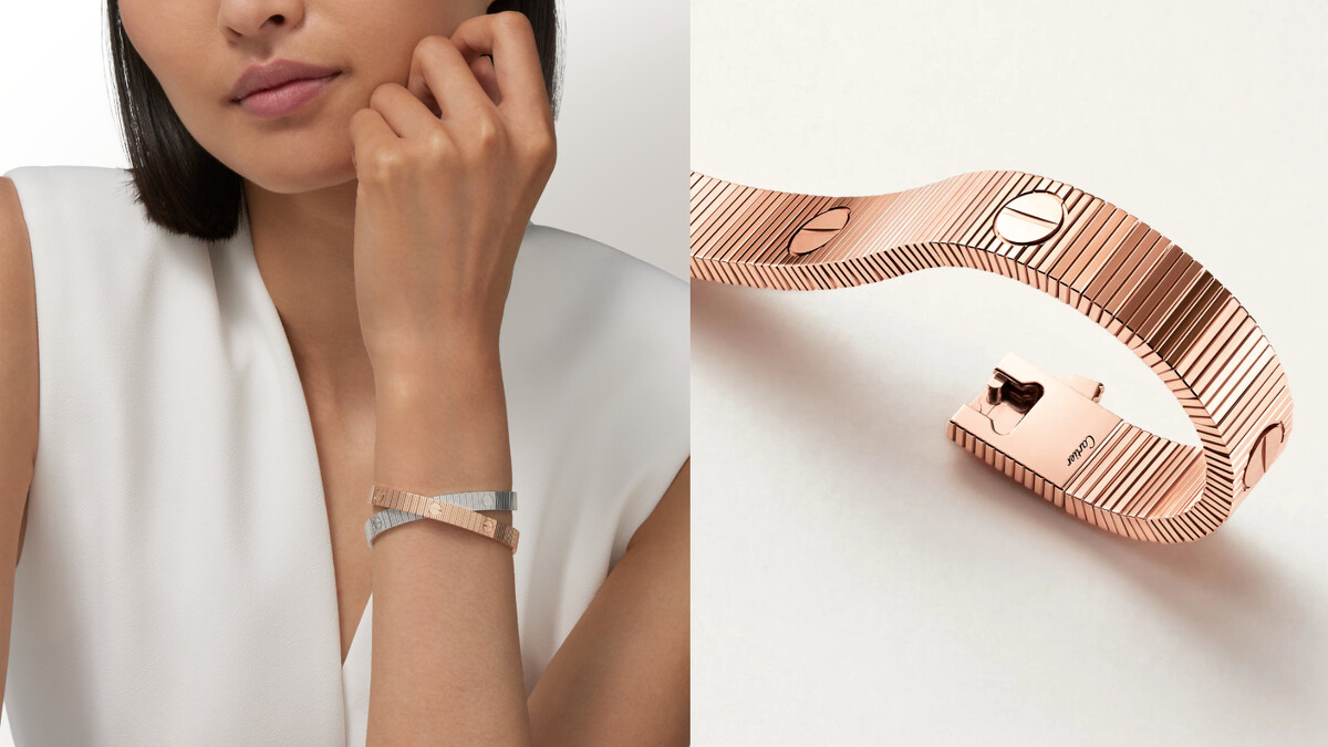 LOVE Unlimited玫瑰金手環。