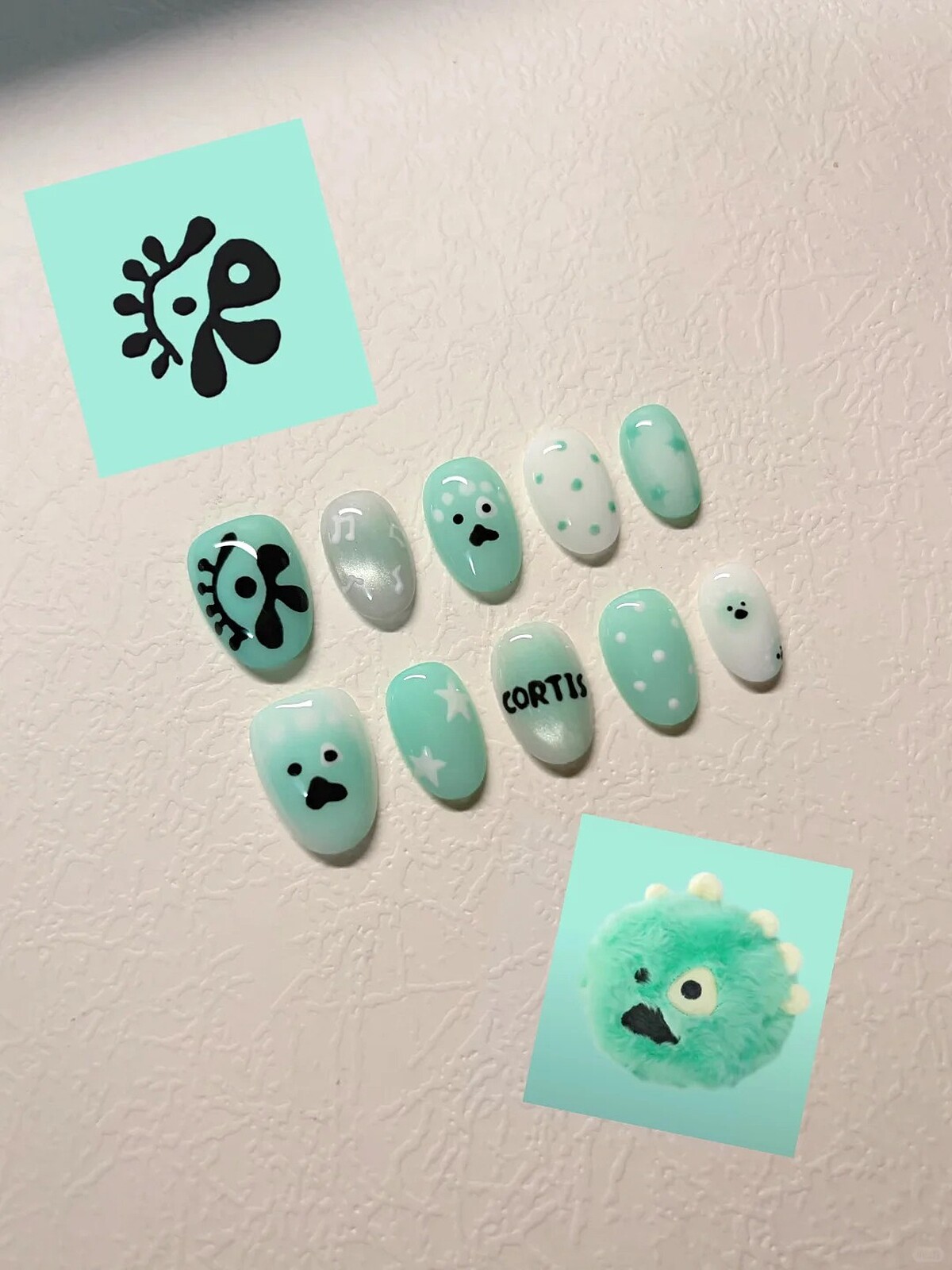 CORTIS應援美甲範本(Photo/小紅書@Miemie Nail)