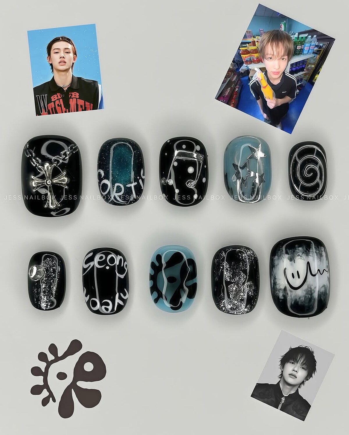 CORTIS應援美甲範本(Photo/小紅書@jess_nailbox)