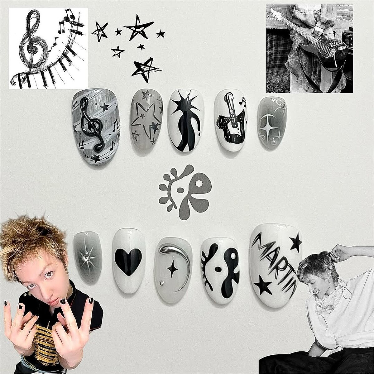 CORTIS應援美甲範本(Photo/小紅書@khocuamei.nailbo)