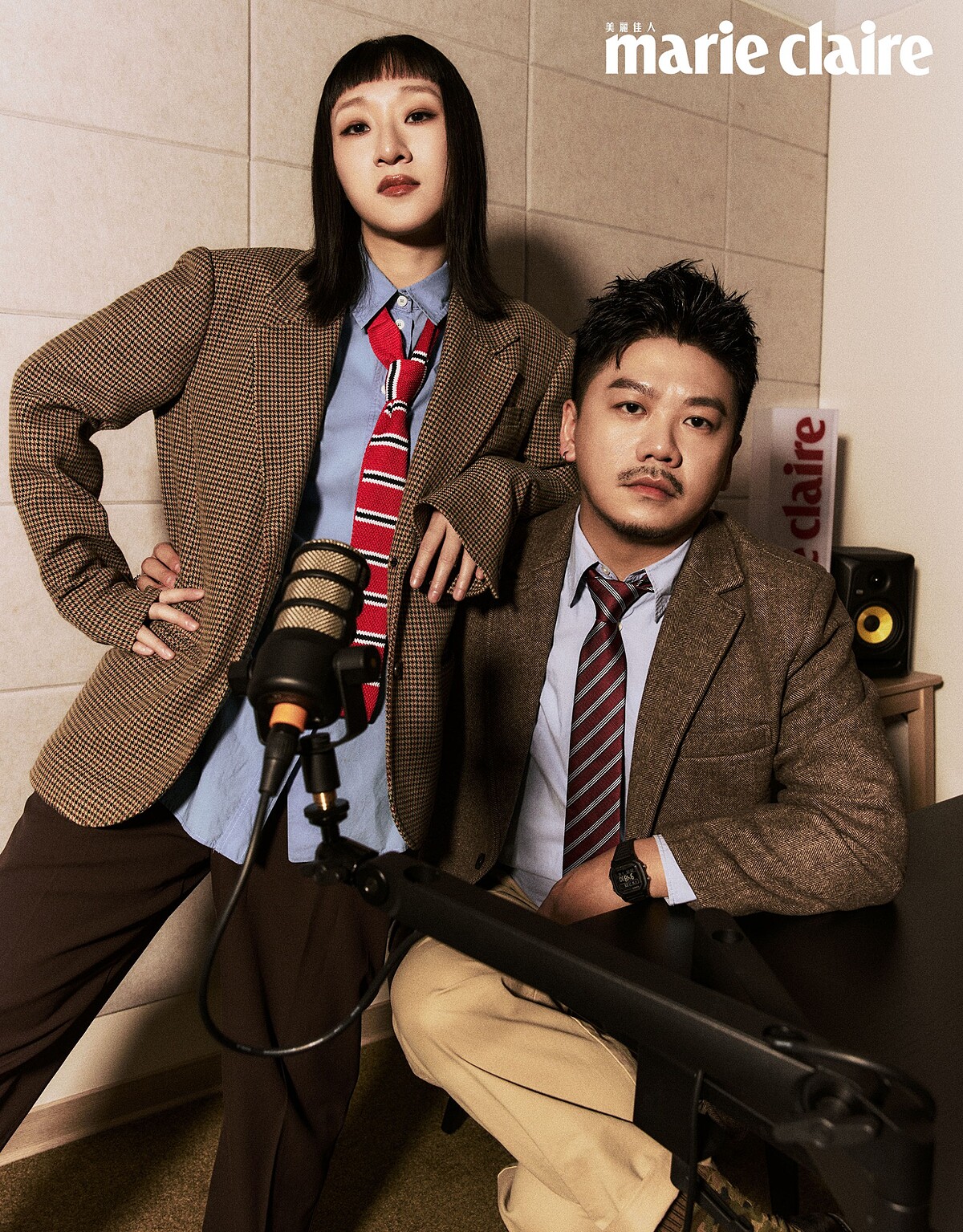 善嵐慶女，梁皓嵐（左）、廖原慶（右）