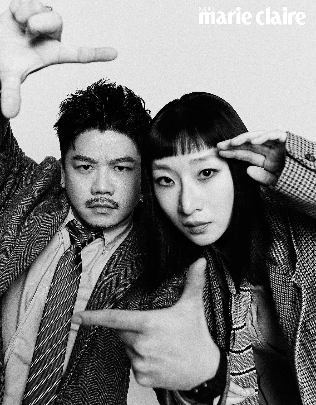 善嵐慶女，廖原慶（左）、梁皓嵐（右）