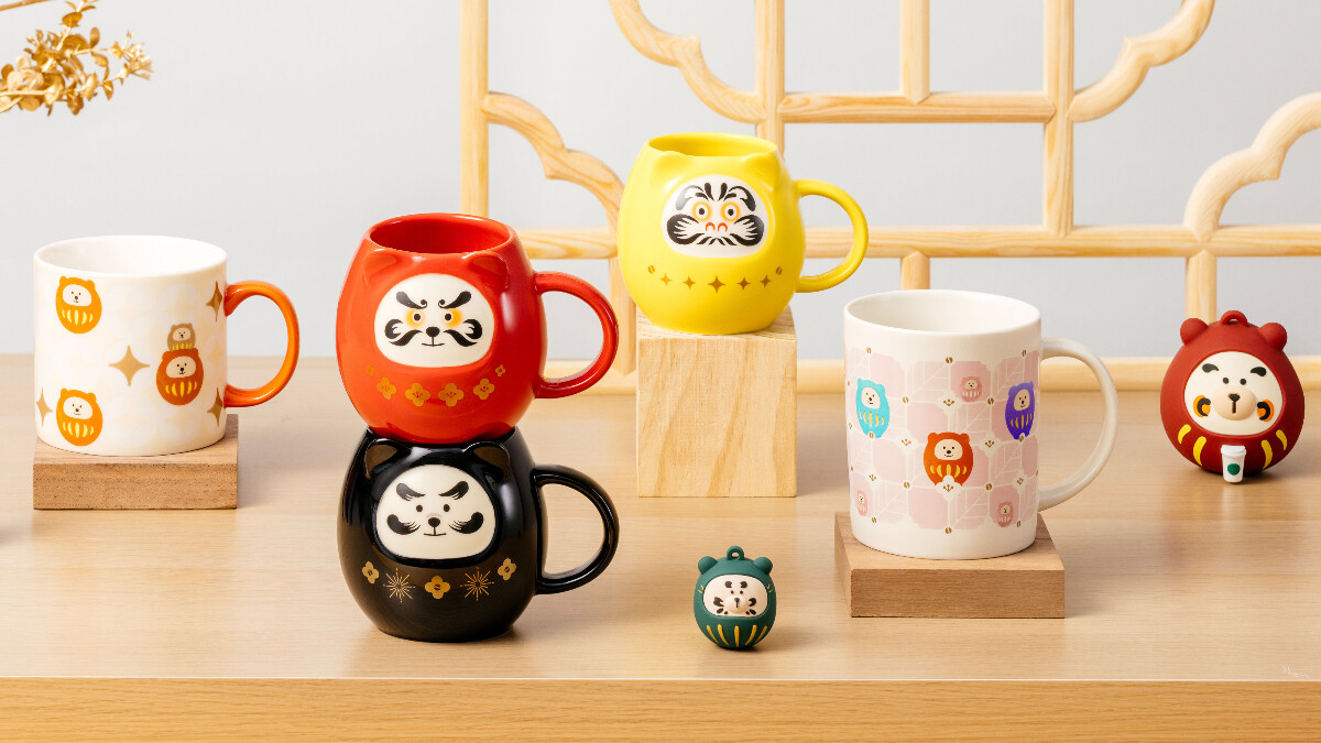 星巴克達摩馬克杯2/5開賣！Bearista化身開運達摩小熊，19款新品萌翻上市