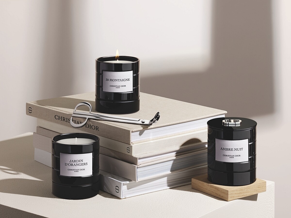 迪奧香氛世家香氛蠟燭情境圖。