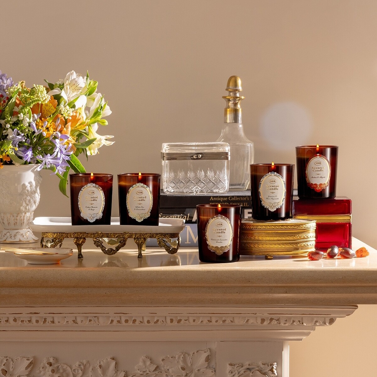 SABON典藏香氛蠟燭系列。