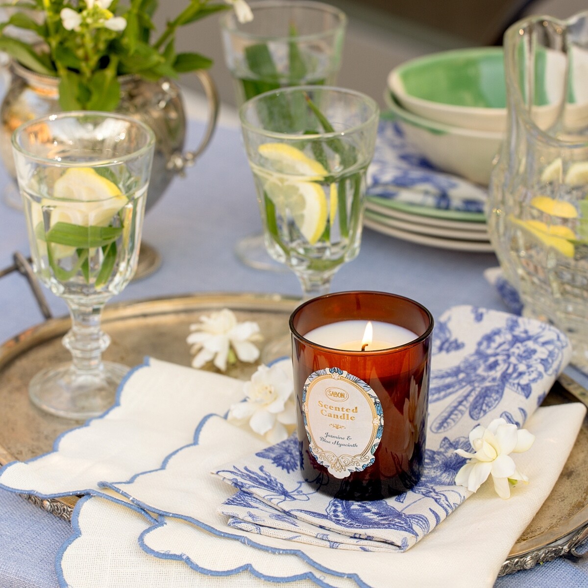 SABON典雅茉莉香氛蠟燭180g，NT2,080