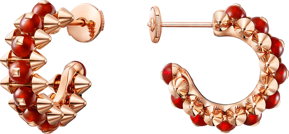 Clash de Cartier 耳環 玫瑰金,染紅色瑪瑙。 建議售價NTD$289,000