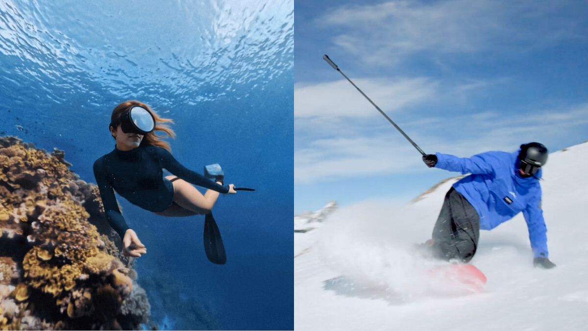 多種運動都能使用Insta360 X5紀錄當下