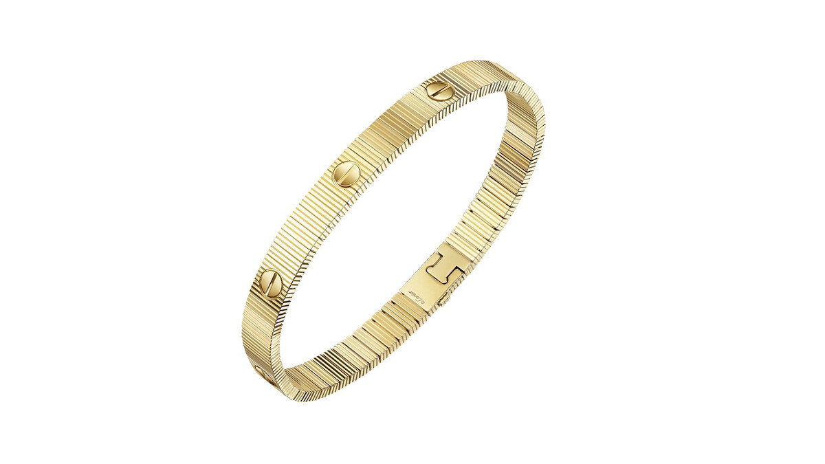 LOVE Unlimited手環(軟鍊款，玫瑰金、白金、黃金)。