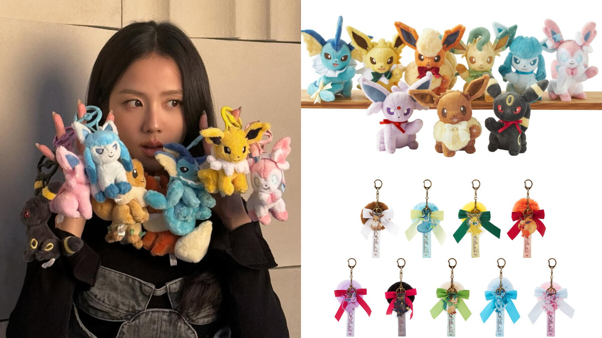 是Jisoo最愛的伊布！台北寶可夢中心將開賣伊布週邊，毛絨玩具、鑰匙圈通通有