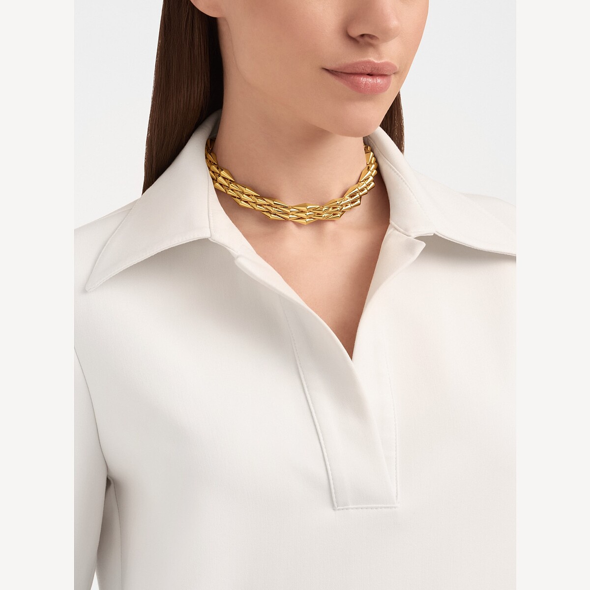 Bvlgari，Eternal Vimini系列黃K金項鍊，黃K金，價格店洽。