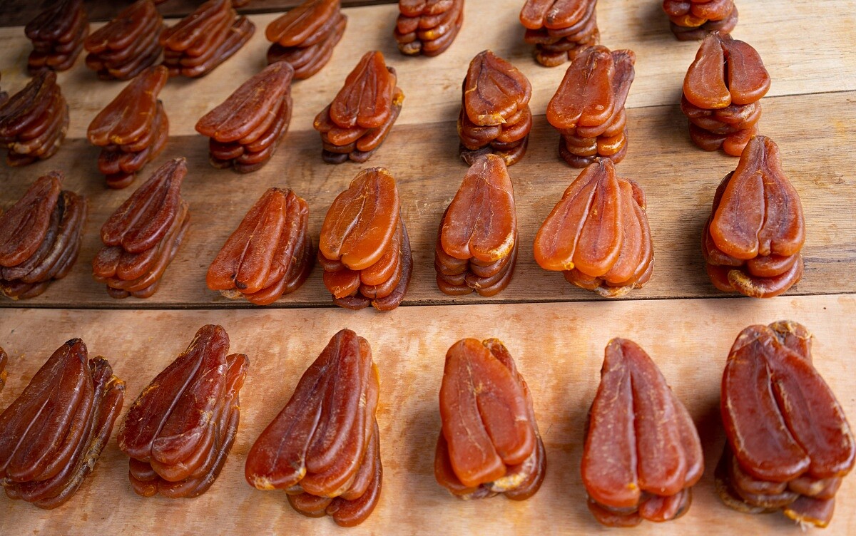 烏魚子可在冷凍庫保存一年之久。