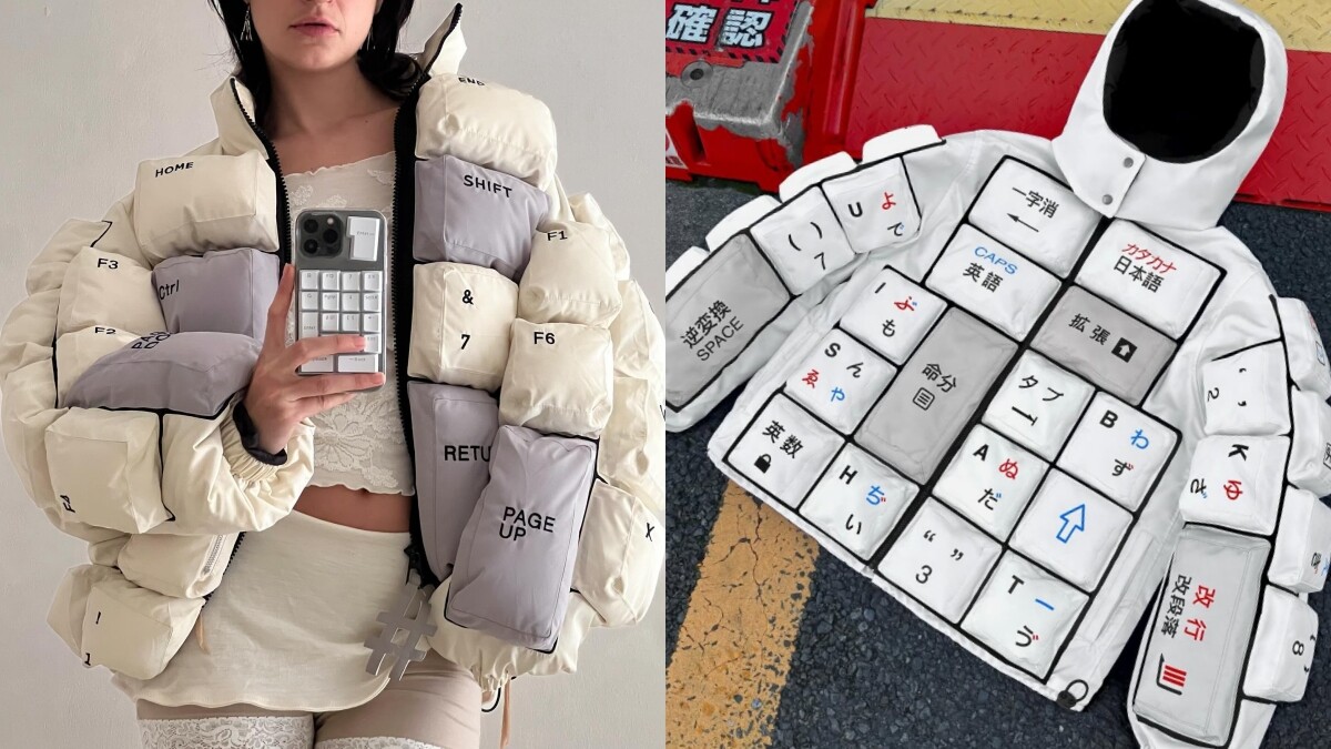 【Threads上紅什麼】1.5萬人朝聖「鍵盤羽絨外套」真有在賣，來自這個實驗性品牌