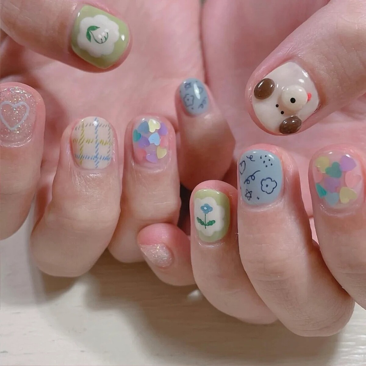 迷你愛心馬卡龍花園範本(Photo/小紅書@SCONGL)