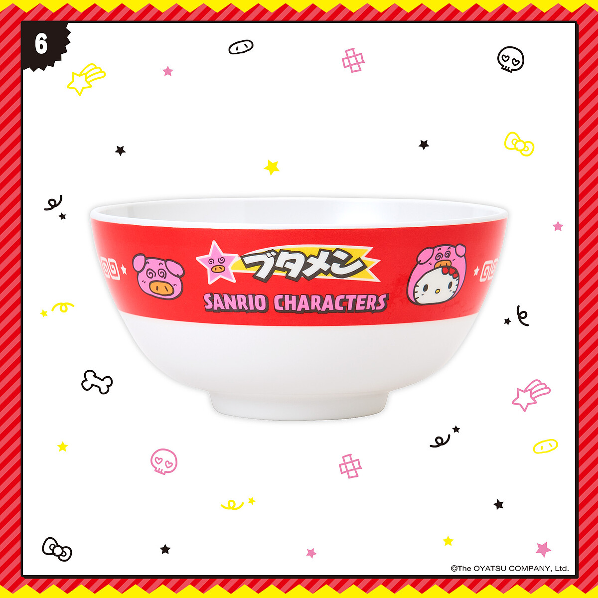 美耐皿迷你碗ブタメン＆メラミンミニどんぶり（圖片來源／日本三麗鷗官網）