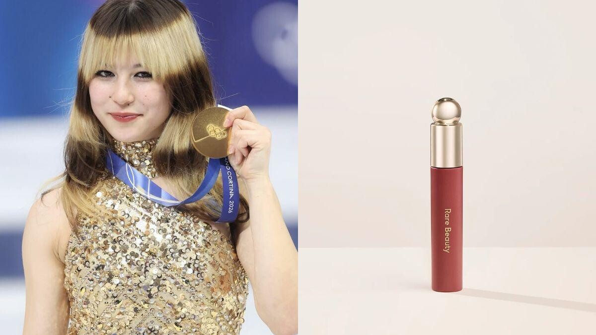 冬奧花滑女神劉美賢奪金話題不斷！補口紅超可愛、同款Rare Beauty唇釉是這支