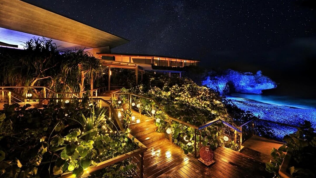 Banta Cafe夜間點燈期間，入夜後景色更加醉人！