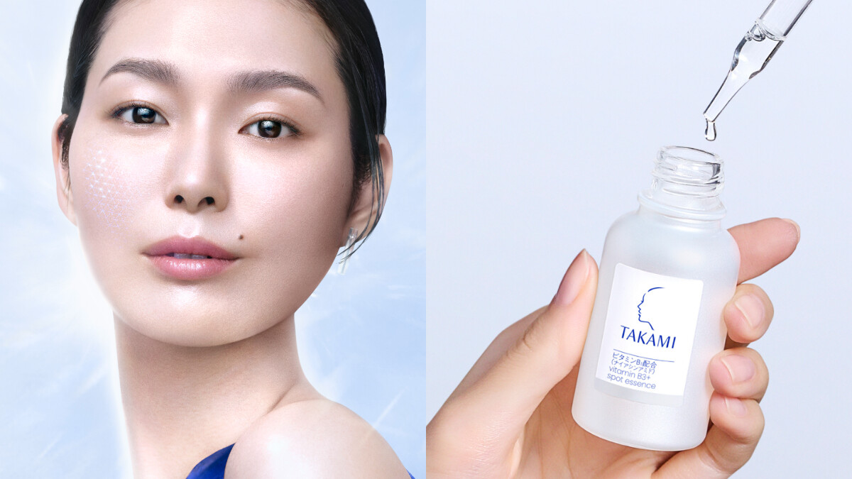 TAKAMI 首支美白「B3極淨白淡斑精華」敏感肌用也不刺激，有感淡化74% 深層斑點，，搭配小藍瓶，肌膚透亮如日系水光琉璃肌！