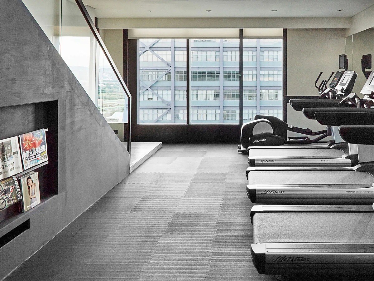 健身房小巧而精緻。