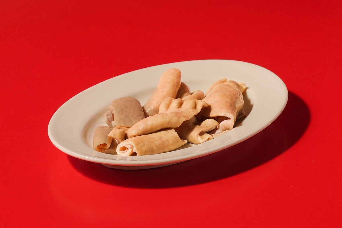 「白灼肥腸」。