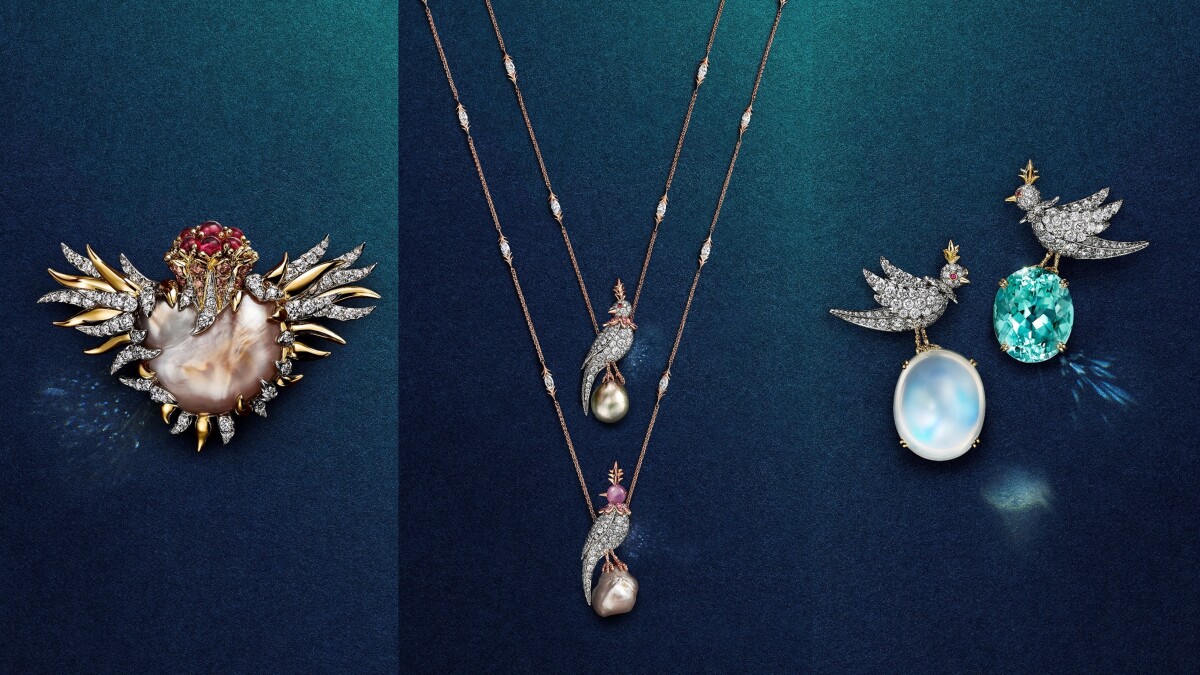 Tiffany &amp;amp; Co.石上鳥推出高級珠寶膠囊系列，以珍稀天然珍珠和絢麗彩寶營造優美詩意與摩登個性，讓經典起飛。