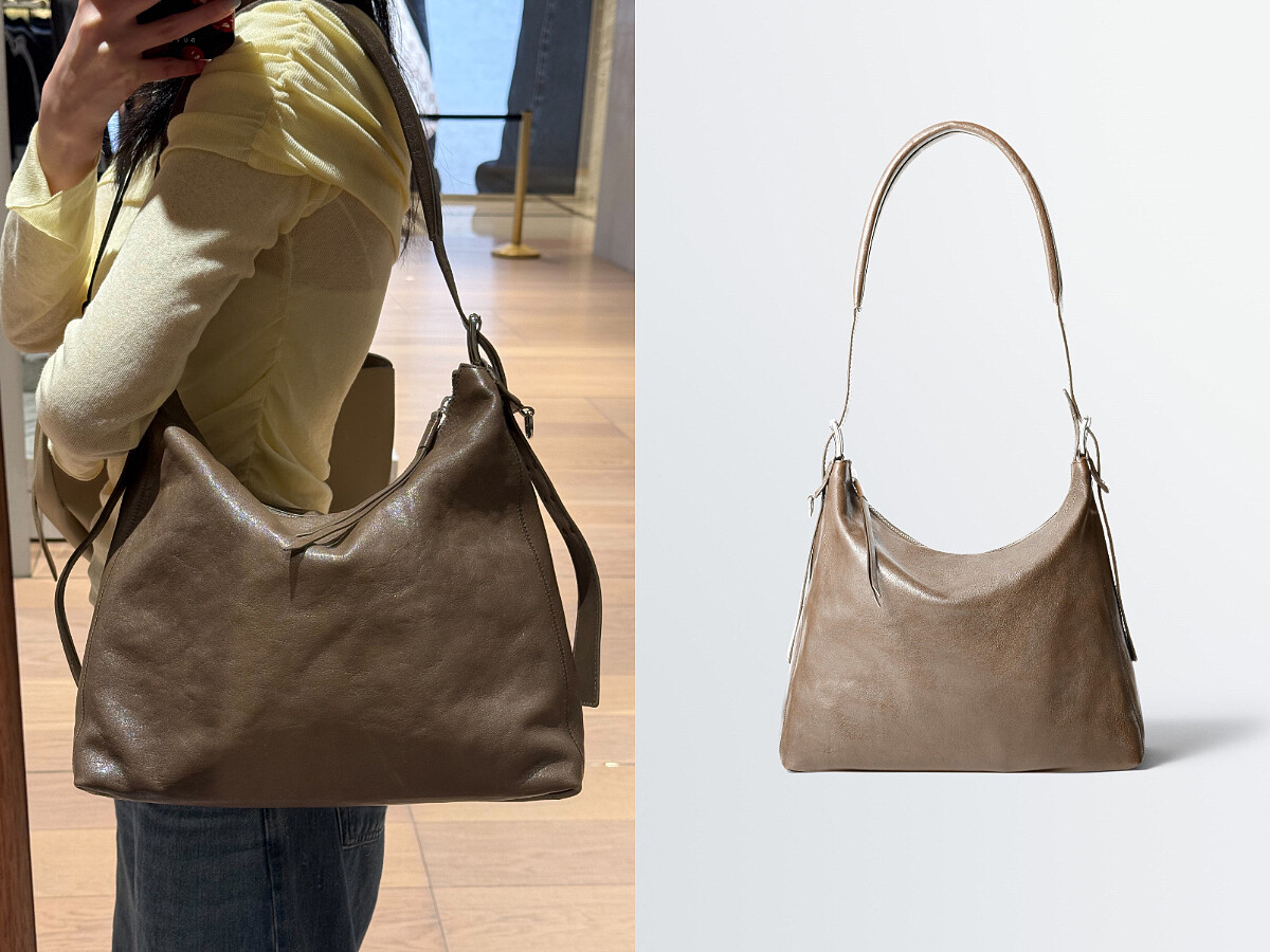 Belted Hobo Bag(POP UP限定色-KHAKI BROWN)，NT$46,080。