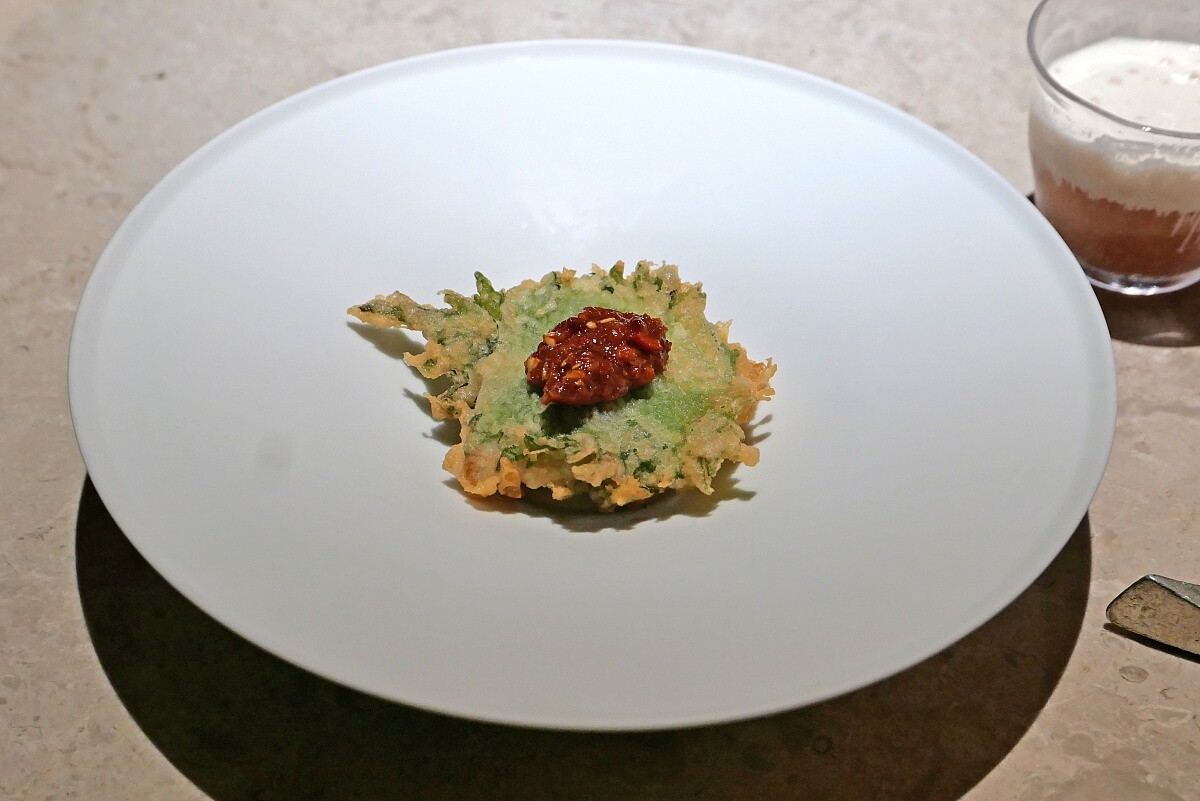 「鰈魚｜辣椒｜臘八蒜」。