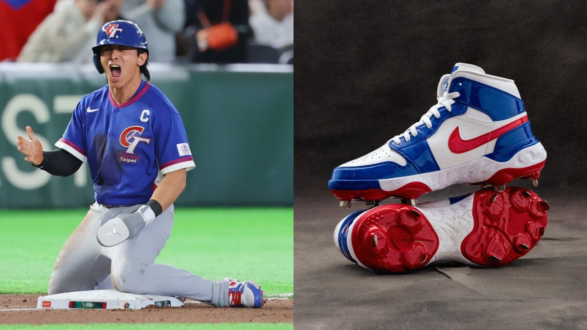 WBC台韓大戰陳傑憲腳上戰鞋是這雙！Jordan Brand為他訂製，鞋舌藏比賽信念！