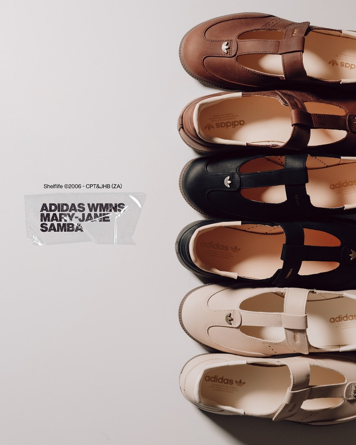 Mary-Jane版本的Samba雖然造型不同，但仍然保有復古又俐落的氣質。