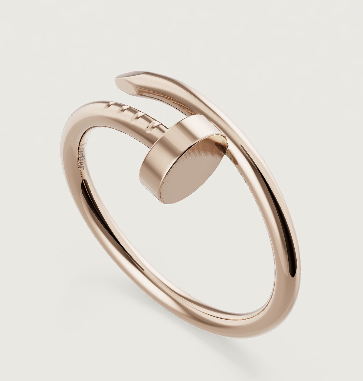 JUSTE UN CLOU戒指，小型款，玫瑰金，參考售價NT$45,700