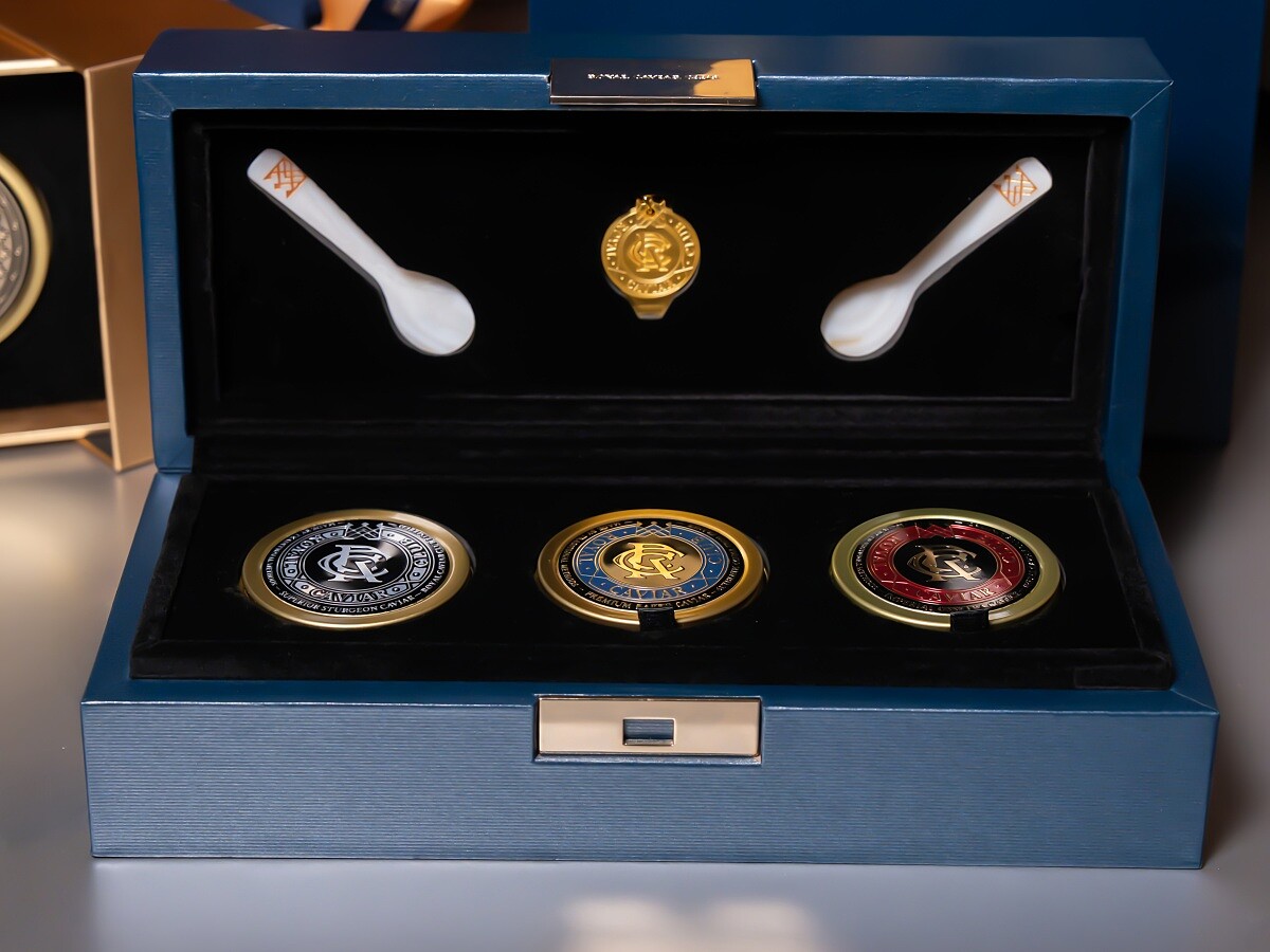 現場也有魚子醬禮盒可供應。