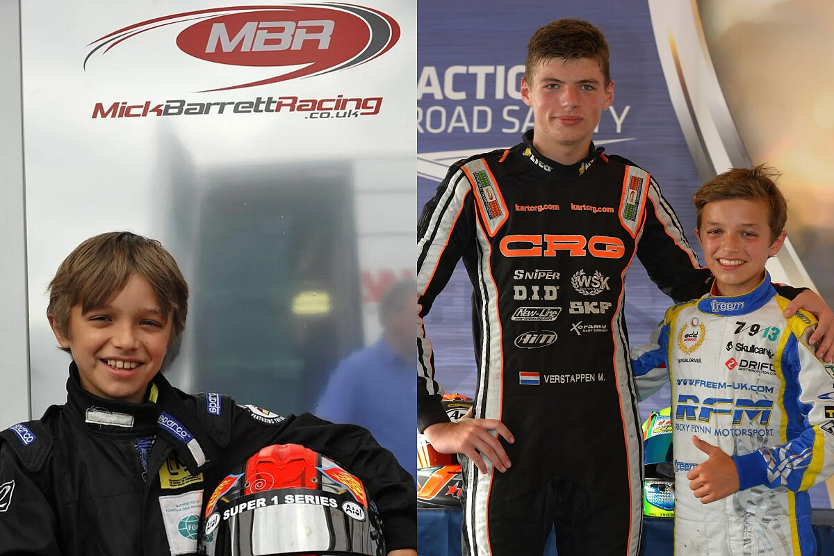 前 F1 王者 馬克斯&middot;維斯塔潘（Max Verstappen）和 Lando Norris (右圖右)小時候就是一起比賽卡丁車的大哥哥。