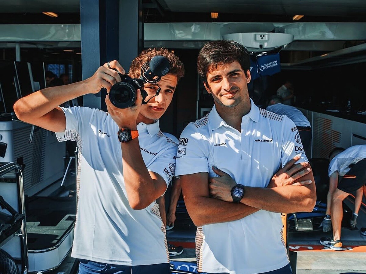  Lando Norris 與隊友 小卡洛斯・塞恩斯（Carlos Sainz Jr.）所組成的「Carlando」 ，F1 最有「笑」果的漫才組合。