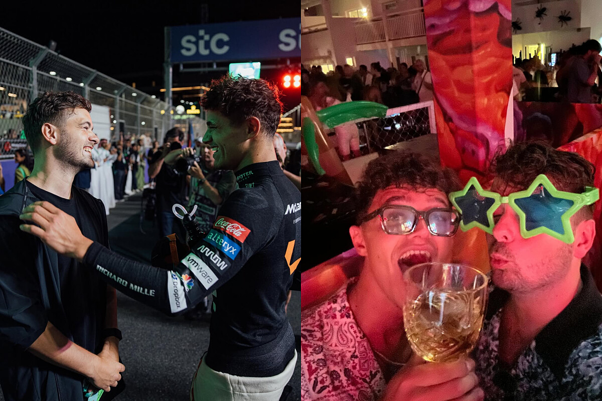 派對動物 Lando Norris 和世界頂級 DJ 馬丁・蓋瑞克斯（Martin Garrix）是超級好朋友。