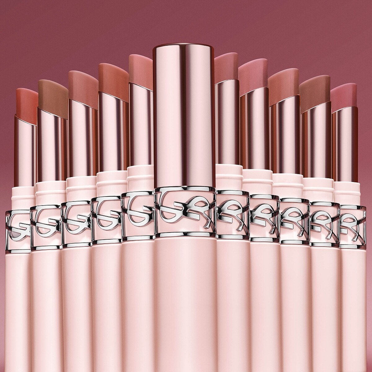 YSL情挑裸吻煙霧唇膏情境圖。